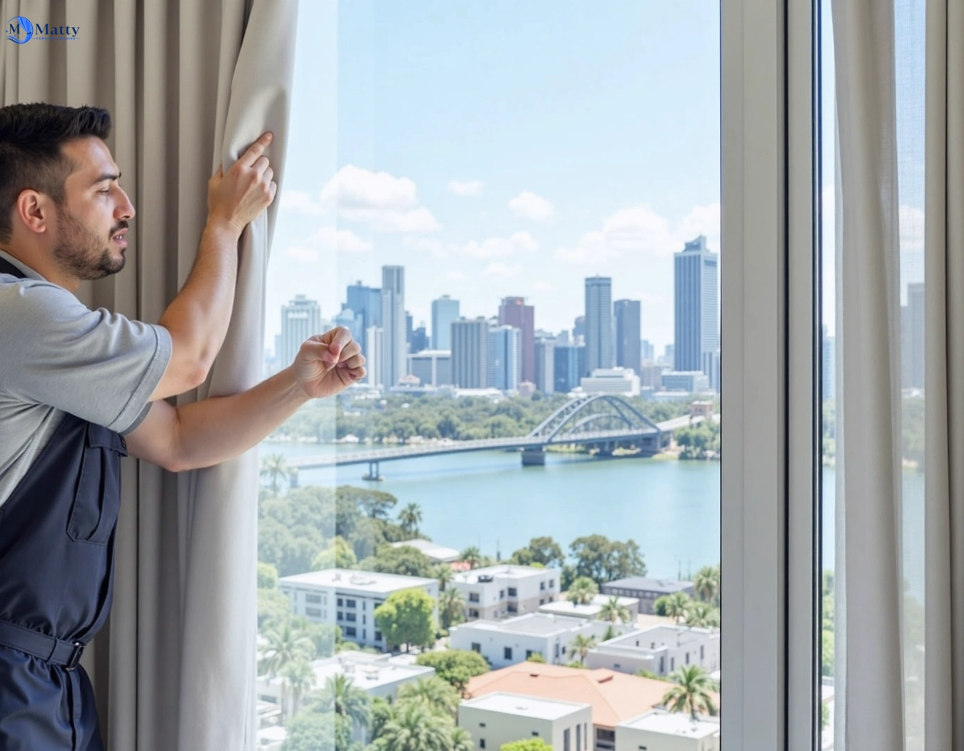 Professional curtain steam cleaning service berkeley-nsw QLD by Matty Curtain Cleaning